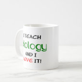 Mug biologie enseignement & amour (Devant gauche)