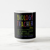 Mug biologie professeur biologiste sciences enseigner (Centre)