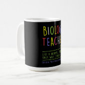Mug biologie professeur biologiste sciences enseigner (Devant gauche)