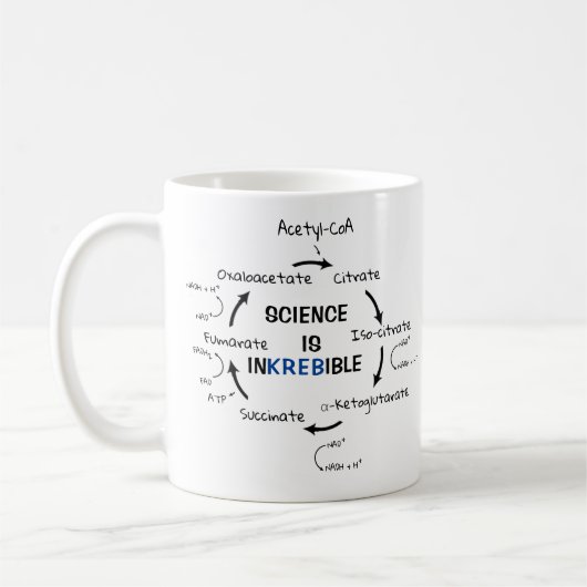 Mug Biologie scientifique Le cycle de Kreb Enseignant  (Gauche)