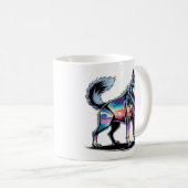Mug Biome de loup de cristal - T-shirt nature fracturé (Devant droit)