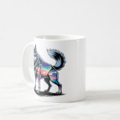 Mug Biome de loup de cristal - T-shirt nature fracturé (Devant gauche)