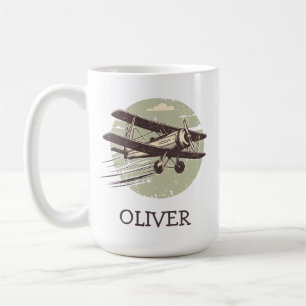 Mug Biplan vintage personnalisé