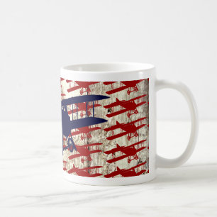 Mug Biplane vintage sur la grange Wood Aviation Cadeau