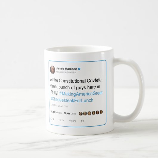 Mug Bips Covfefe constitutionnel de James Madison (Droite)