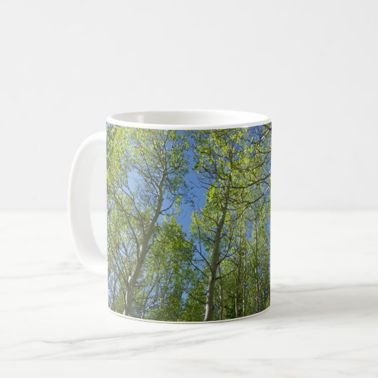 Mug Birch Trees d'été à Rocky Mountain (Devant gauche)