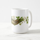 Mug Bird In Bird Nest On Flowering Branches (Devant droit)