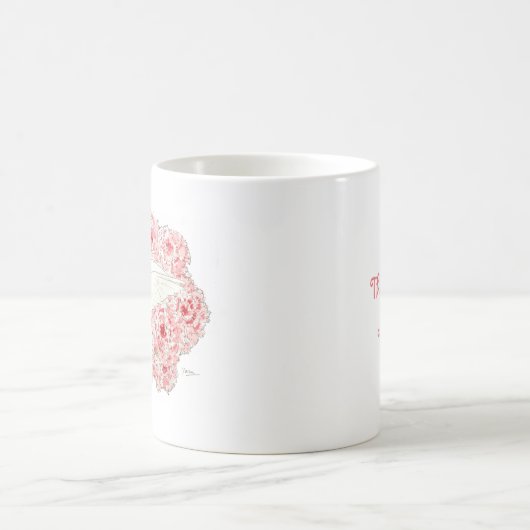 Mug bird of hope_pigeon コーヒーマグカップ (Centre)