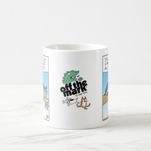 Mug Bird pooping flowers (Centre)