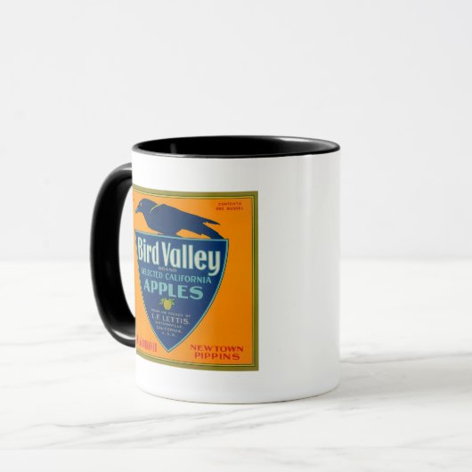 Mug Bird Valley Apple Crate LabelWatsonville, CA (Devant gauche)