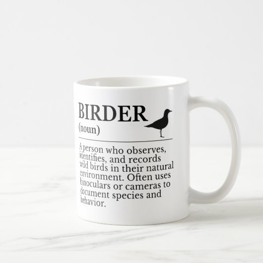 Mug Birder definition - wild bird observer (Droite)