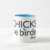 Mug Birders d'amour de poussins (Centre)