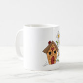 Mug Birdhouse Et Fleurs (Devant gauche)