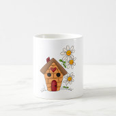Mug Birdhouse Et Fleurs