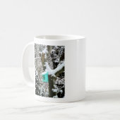 Mug Birdhouse Turquoise en hiver (Devant gauche)