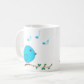 Mug birdie bleue de chant (Devant gauche)