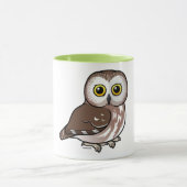 Mug Birdorable du nord Scie-affûtent le hibou (Centre)