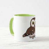 Mug Birdorable du nord Scie-affûtent le hibou (Devant gauche)