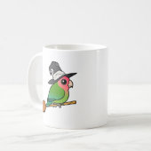 Mug Birdorable Perruche à face rosée Halloween Sorcièr (Devant gauche)