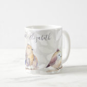 Mug Birds of a Feather avec le nom (Devant droit)