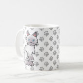 Mug Birman / Ragdoll au point lilas - Chat et pattes m (Devant gauche)