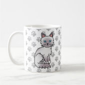 Mug Birman / Ragdoll au point lilas - Chat et pattes m (Gauche)