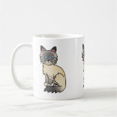 Mug Birman / Ragdoll Chat Tigré Argenté (Gauche)