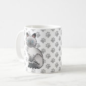 Mug Birman / Ragdoll Point Bleu Chat & Pattes Mignonne (Devant gauche)
