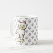 Mug Birman / Ragdoll Point crème Chat & Pattes Mignonn (Devant gauche)