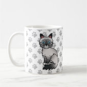 Mug Birman / Ragdoll Tabby bleu point Patte Chaton & P (Gauche)