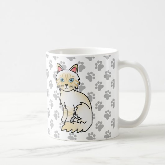 Mug Birman / Ragdoll tabby crème Point Chats & Pattes (Droite)