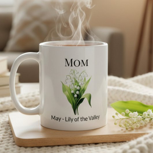 Mug Birth Flower Lily of the Valley Mom