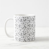 Mug Birthday 100 Black/White Random Number Pattern (Gauche)