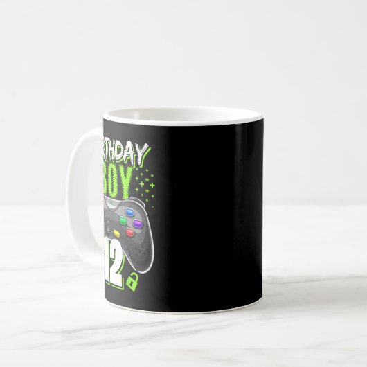 Mug Birthday Boy 12 Video Game Controller 12e B (Devant gauche)
