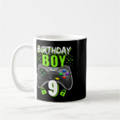 Mug Birthday Boy 9 Video Game Controller Gamer 9th Bir (Gauche)