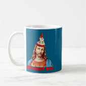 Mug Birthday Boy Jesus Funny Christmas Party Hat Long (Gauche)