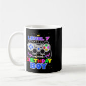 Mug Birthday Boy Level 7 Déverrouillé Video Game 7th B (Gauche)