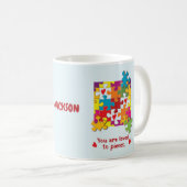 Mug Birthday Boy Puzzle Amour aux pièces (Devant droit)
