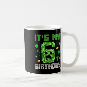 Mug Birthday Boy Shirt C'est My 6th Birthday Video Gam
