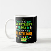 Mug Birthday Funny Born On St Patricks Day 2020  (Gauche)