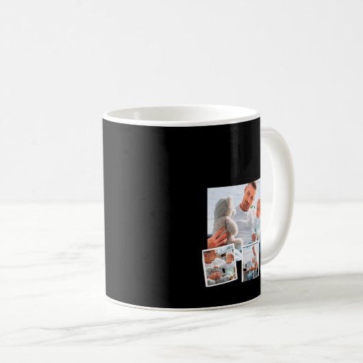Mug Birthday Name Age Photo Collage (Devant droit)