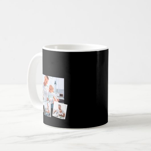 Mug Birthday Name Age Photo Collage  (Devant gauche)