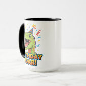 Mug Birthday Roar Cute Dinosaur Birthday Party Design (Devant gauche)