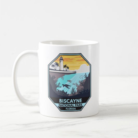 Mug Biscayne National Park Florida Emblem (Gauche)