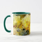 Mug Bischoff - Rose (jaune), peinture d'art, (Gauche)