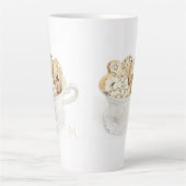 Mug BISCOTTI pour grand Latte + Initiale (Devant)