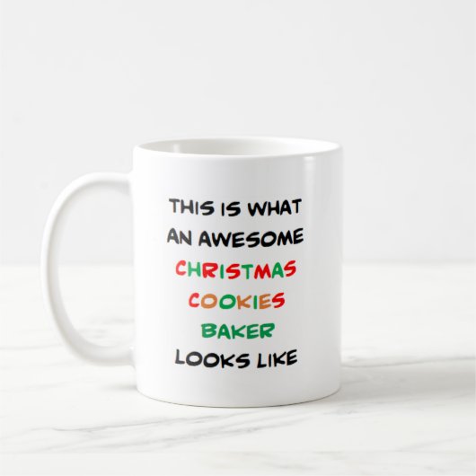 Mug biscuits de noël, génial (Gauche)