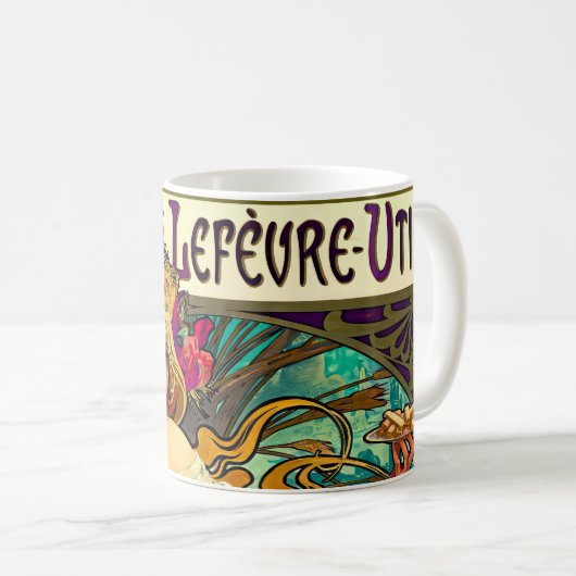 Mug Biscuits Lefevre-Utile par Alphonse Mucha (1896) (Devant droit)
