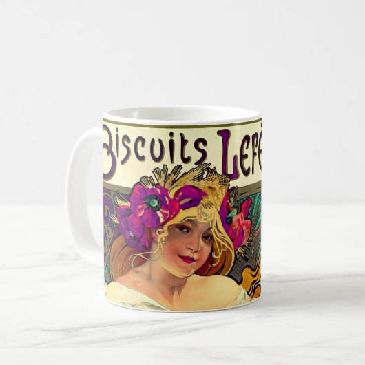 Mug Biscuits Lefevre-Utile par Alphonse Mucha (1896) (Devant gauche)