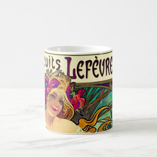 Mug Biscuits Lefevre-Utile par Alphonse Mucha (1896) (Centre)